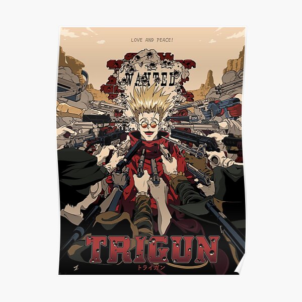 Trigun Vash the Stampede Dual  Poster RB0712 product Offical trigun Merch