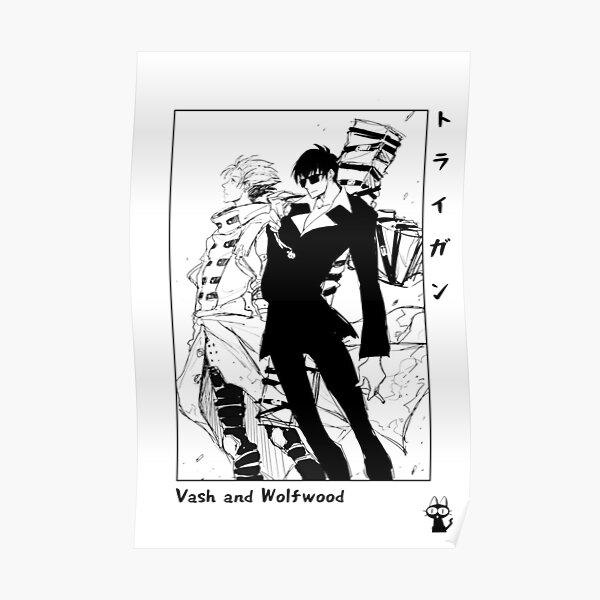 Vash and Wolfwood Trigun Poster RB0712 product Offical trigun Merch