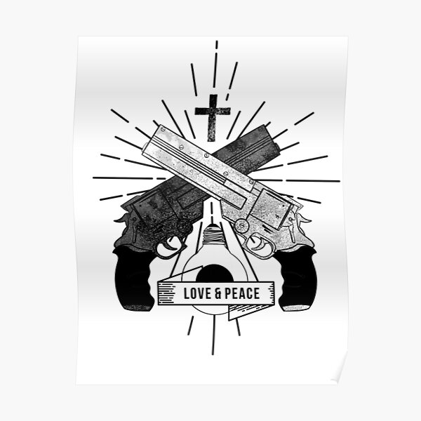 Trigun love and peace Poster RB0712 product Offical trigun Merch