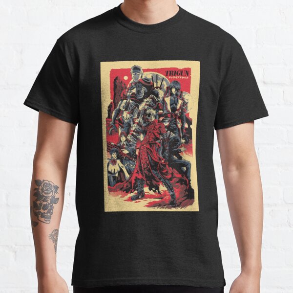 Anime gun (TRIGUN) poster Classic . Classic T-Shirt RB0712 product Offical trigun Merch