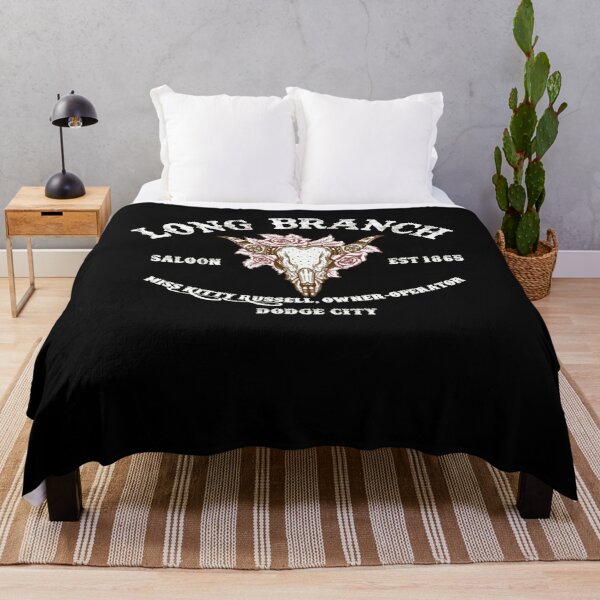 Long Branch Saloon Gunsmoke Anime Cowboy Trigun Movies With Famous Actors Throw Blanket RB0712 product Offical trigun Merch